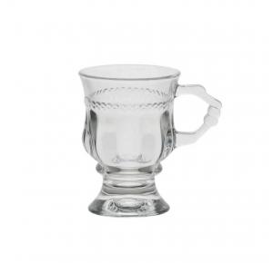 TACA PARA CAPPUCCINO 142ML COM ALCA E PE CRISTAL DIAMANTE LYOR 