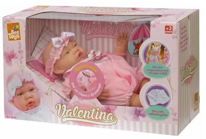 BONECA VALENTINA 37CM 738 BEETOYS