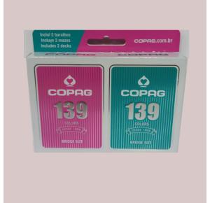 JOGO BARALHO CARTUCHO DUPLO 139 COPAG UN