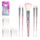 KIT PINCEL MAQUIAGEM GLITTER COM 5 PCS 