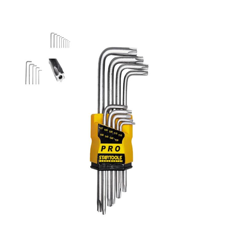 JOGO DE CHAVE TORX MEDIA 9PCS AR0036 STARTOOLS UN